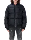 Balmain Men's Monogram Down Jacket In Nero