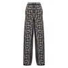 Balmain Monogram Drawstring Sweatpants In Black