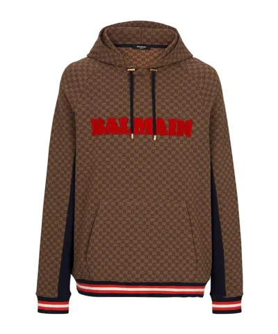 BALMAIN MONOGRAM HOODIE