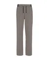 Balmain Monogram-jacquard Drawstring-waistband Track Pants In Gray