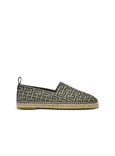 BALMAIN MONOGRAM JACQUARD ESPADRILLES