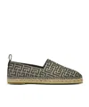 Balmain Monogram Jacquard Espadrilles In Multi