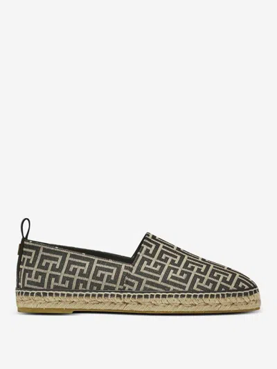 BALMAIN BALMAIN MONOGRAM JACQUARD ESPADRILLES