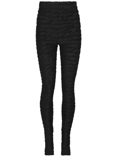 Balmain Monogram-jacquard Legging In Default Title
