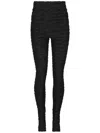 Balmain Baroque Jacquard Leggings In Black