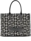 Balmain Monogram-jacquard Medium Shopper Bag In Gfe