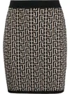 Balmain Wool Skirt In Black