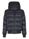 Balmain Monogram Jacquard Quilted Jacket In Blue