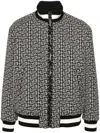 Balmain Black Monogram Reversible Bomber Jacket