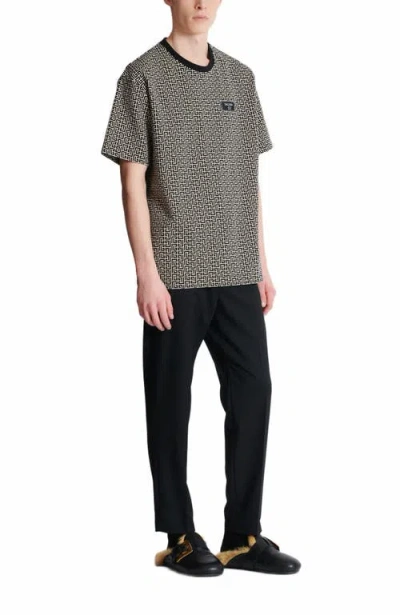 BALMAIN BALMAIN MONOGRAM JACQUARD T-SHIRT