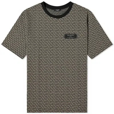 BALMAIN BALMAIN MONOGRAM JACQUARD T-SHIRT