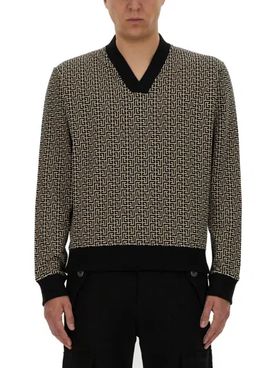 BALMAIN MONOGRAM JERSEY