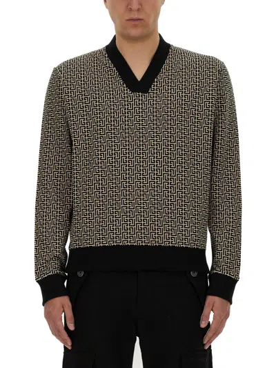 BALMAIN MONOGRAM JERSEY