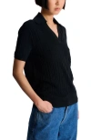 Balmain Monogram-jacquard Knitted Top In Black