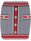 Balmain Gestrickter Minirock In Ejc