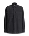 Balmain Monogram Maze Pattern Shirt In Black