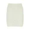Balmain Knitted Skirt In White
