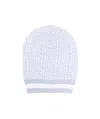 Balmain Monogram-pattern Beanie In Blue