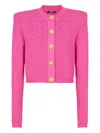 Balmain Monogram-pattern Cardigan