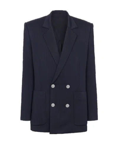 BALMAIN BALMAIN CASUAL MINI MONOGRAM BLAZER