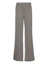 Balmain Monogrammed Flowing Trousers In Gray
