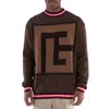 Balmain Monogram Patterned Crewneck Jumper
