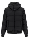 Balmain Monogram Pb Labirinto Down Jacket In Burgundy