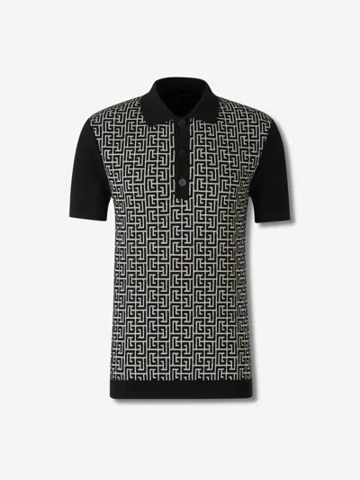 BALMAIN BALMAIN MONOGRAM POLO