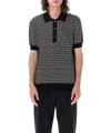 BALMAIN MONOGRAM POLO SHIRT