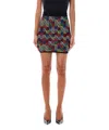 Balmain Multicolor Pb-intarsia Knitted Mini Skirt