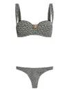 Balmain Patterned Two Piece Swimsuit