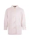 Balmain Monogram-print Button Shirt In Neutral