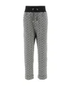 Balmain Monogram Print Cropped Track Pants In Black