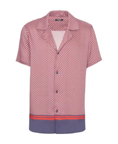 BALMAIN MINI MONOGRAM-PRINTED SHIRT
