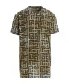 BALMAIN MONOGRAM-PRINT SHORT-SLEEVED T-SHIRT