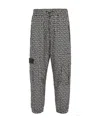 Balmain Monogram-print Track Pants In Black