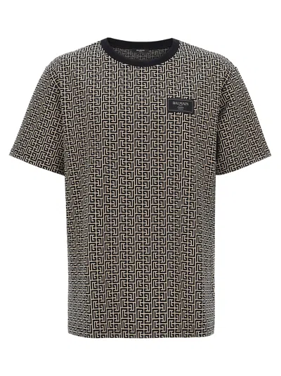 BALMAIN BALMAIN MONOGRAM PRINT T-SHIRT