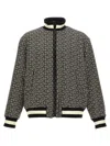 Balmain Reversible Logo Monogram Bomber Jacket In Multi