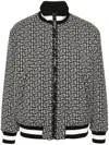 Balmain Reversible Monogrammed Bomber Jacket In Black