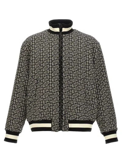 BALMAIN BALMAIN 'MONOGRAM' REVERSIBLE BOMBER JACKET