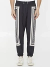 Balmain Monogram-scarf Drawstring Track Pants