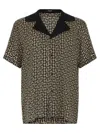 Balmain Short Sleeves Shirt Geometric Pattern Collar In Multi