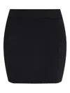Balmain Monogram-textured Knit Skirt In Black