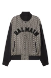 Balmain Varsity Monogrammed Jacket With Patches