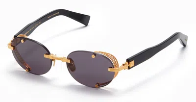 Balmain Monsieur - Yellow Gold / Black Sunglasses In Gold, Black