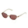 Balmain Geometric Frame Sunglasses