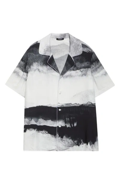 BALMAIN BALMAIN MOON PRINT PAJAMA SHIRT