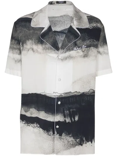 BALMAIN MOON-PRINT SHIRT