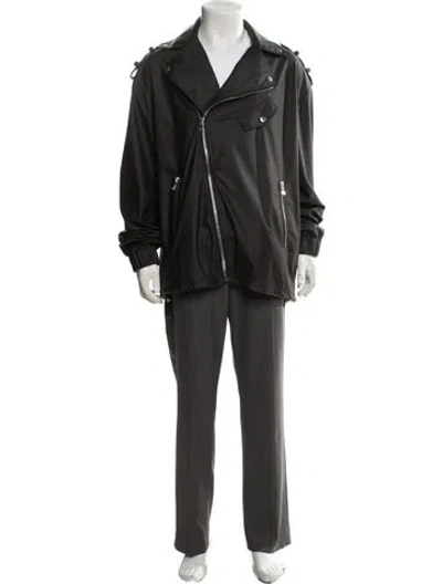 Pre-owned Balmain Moto Jacket In Black