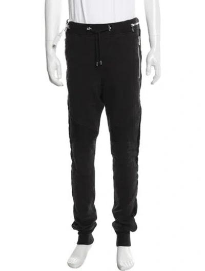 Pre-owned Balmain Moto Pants W/ Tags In Black